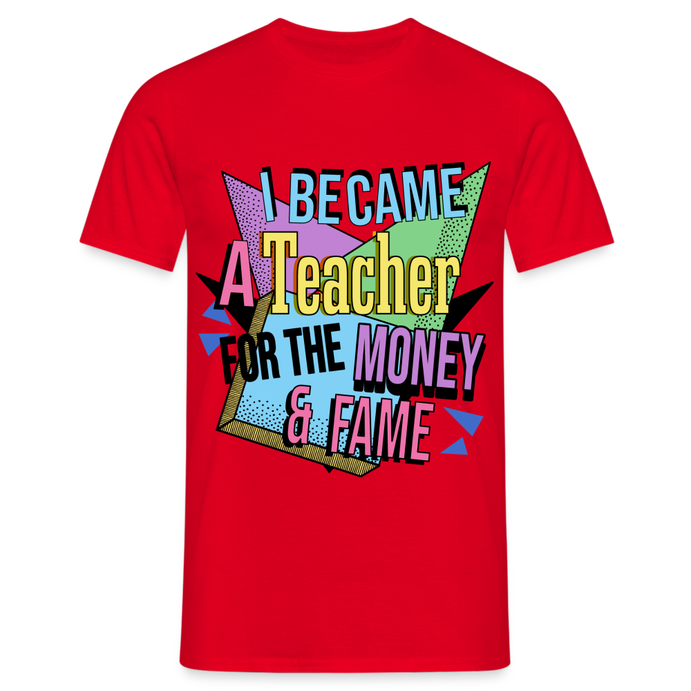 Money & Fame 90's - Männer T-Shirt - Rot