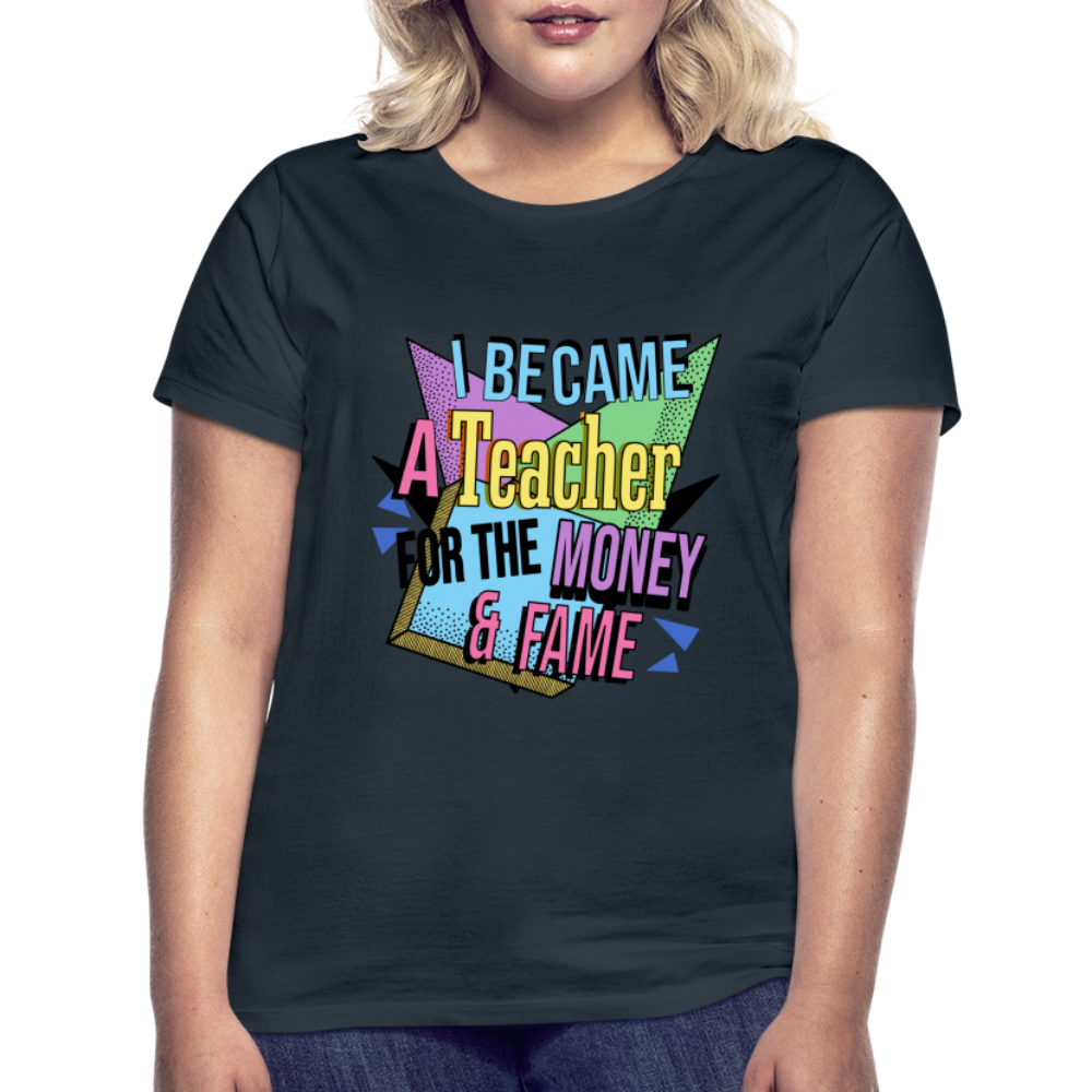 Money & Fame 90's - Frauen T-Shirt - Navy