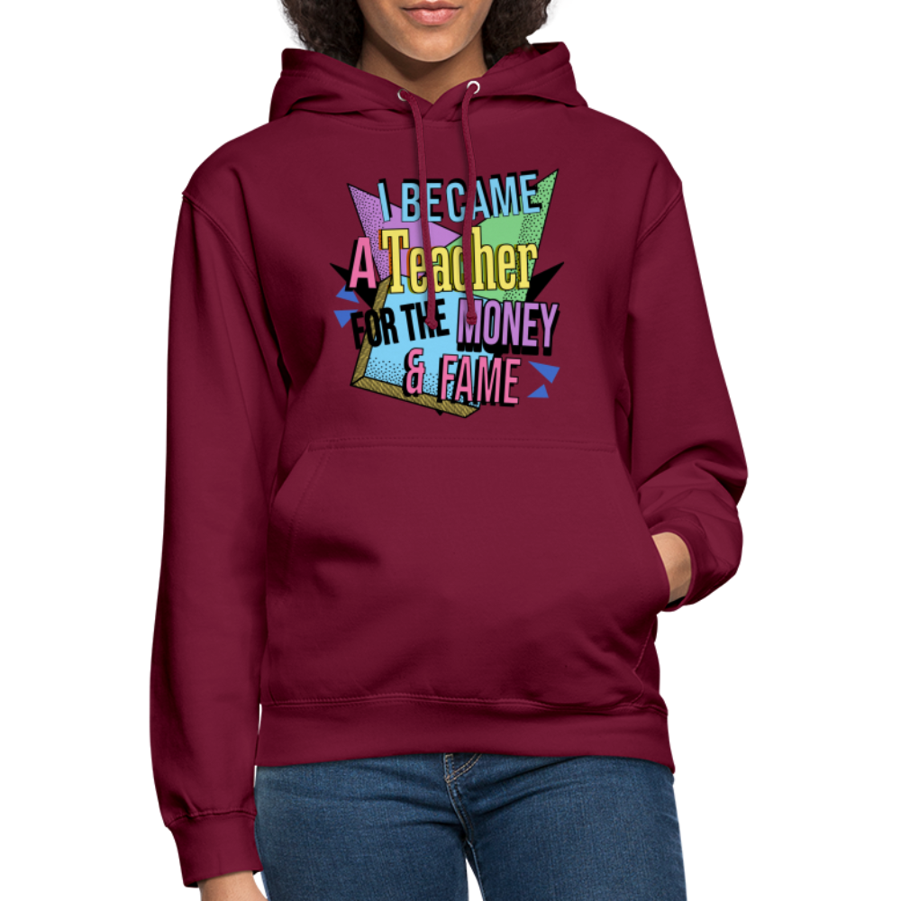 Money - Fame 90's - Unisex Hoodie - Bordeaux
