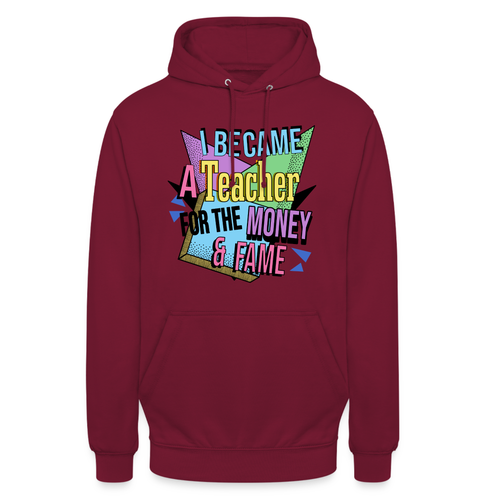 Money - Fame 90's - Unisex Hoodie - Bordeaux