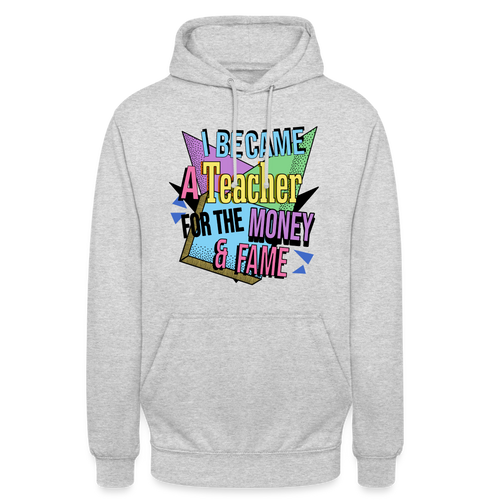 Money - Fame 90's - Unisex Hoodie - Hellgrau meliert