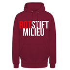 Rotstiftmilieu - Hoodie - Bordeaux
