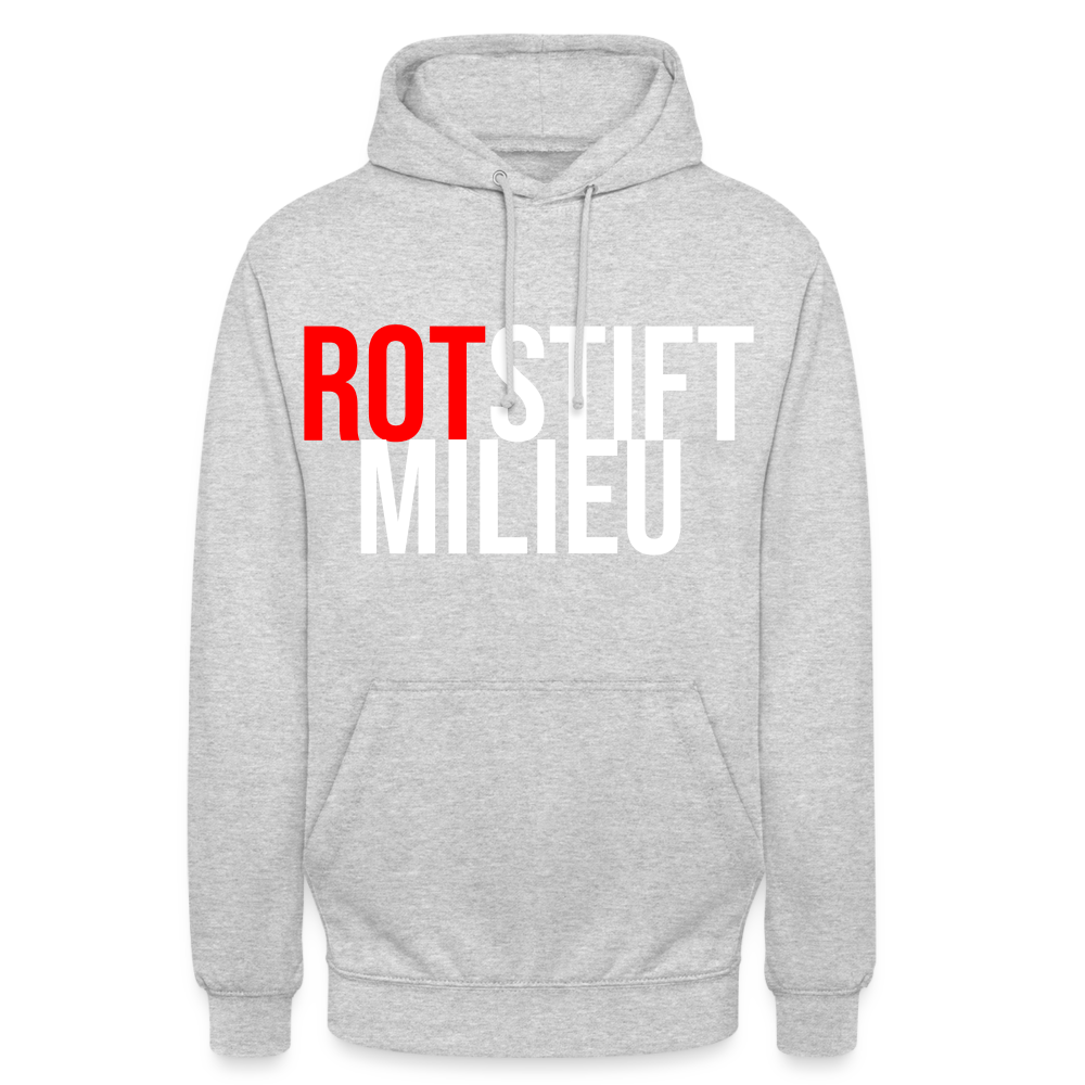 Rotstiftmilieu - Hoodie - Hellgrau meliert