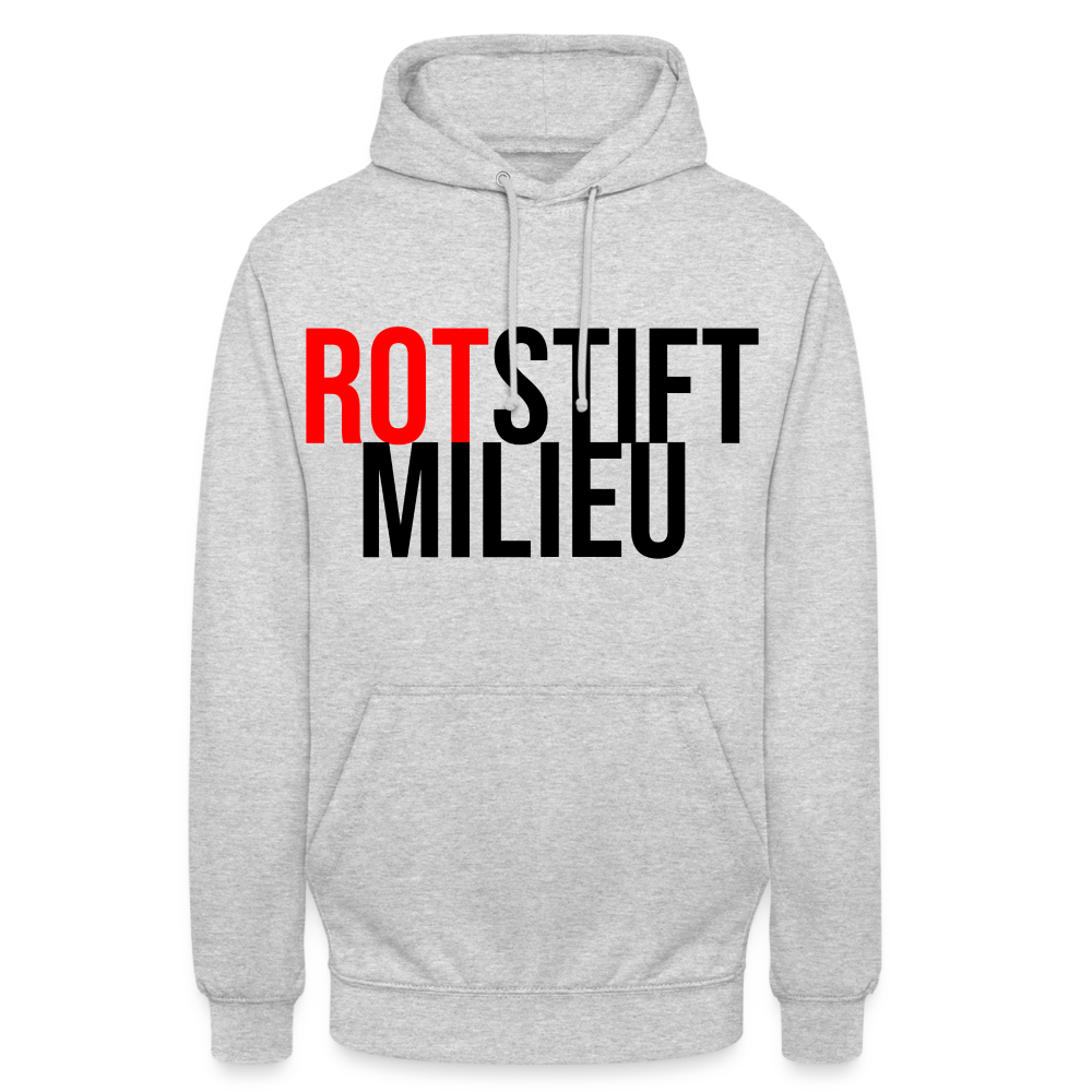 Rotstiftmilieu - Hoodie - Hellgrau meliert