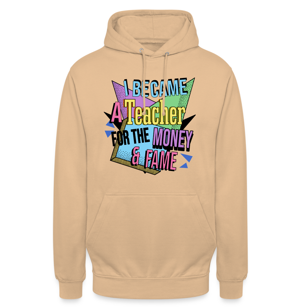 Money & Fame Retro - Unisex Hoodie - Beige