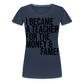 Money & Fame - Frauen Premium T-Shirt - Navy