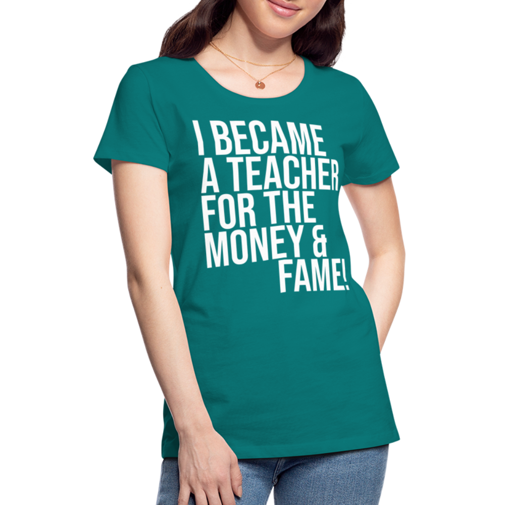 Money & Fame - Frauen Premium T-Shirt - Divablau