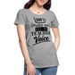 Teacher Voice - Frauen Premium T-Shirt - Grau meliert