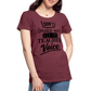 Teacher Voice - Frauen Premium T-Shirt - Bordeauxrot meliert