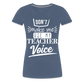 Teacher Voice - Frauen Premium T-Shirt - Blau meliert