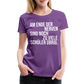 zu viele Schüler - Frauen Premium T-Shirt - Lila