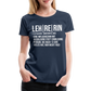 Lehrerin - Frauen Premium T-Shirt - Navy