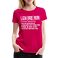 Lehrerin - Frauen Premium T-Shirt - dunkles Pink