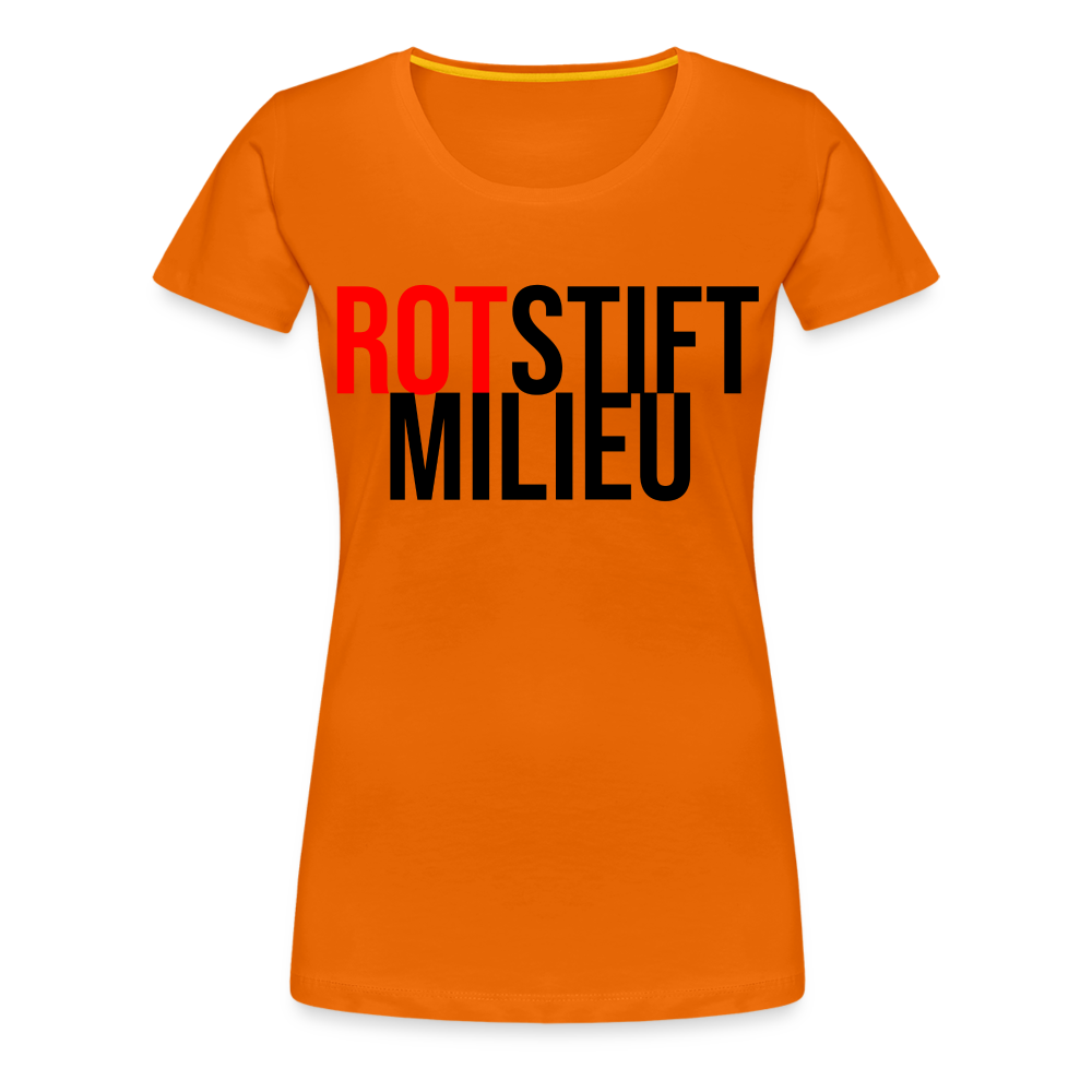 Rotstiftmilieu - Frauen Premium T-Shirt - Orange