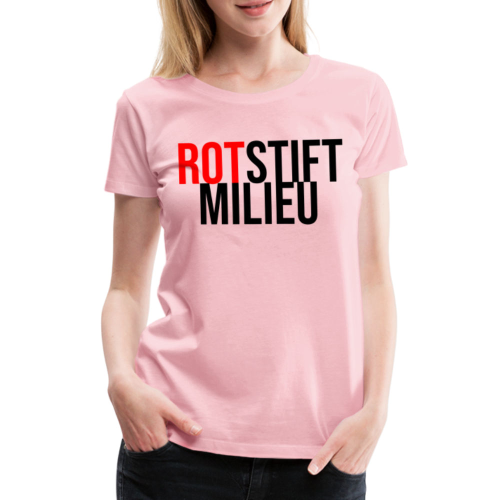 Rotstiftmilieu - Frauen Premium T-Shirt - Hellrosa