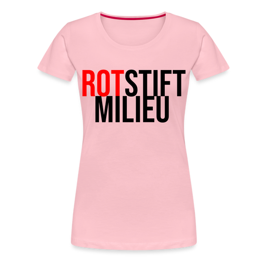 Rotstiftmilieu - Frauen Premium T-Shirt - Hellrosa