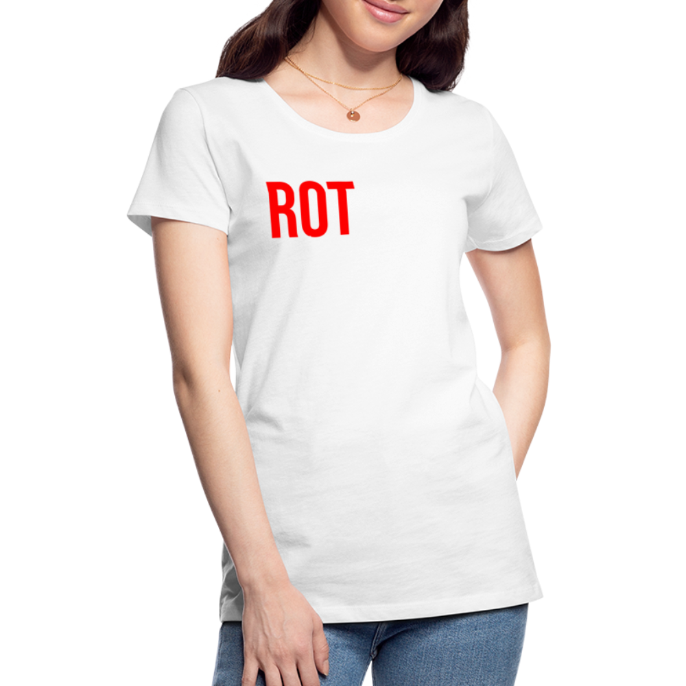 Rotstiftmilieu - Frauen Premium T-Shirt - weiß