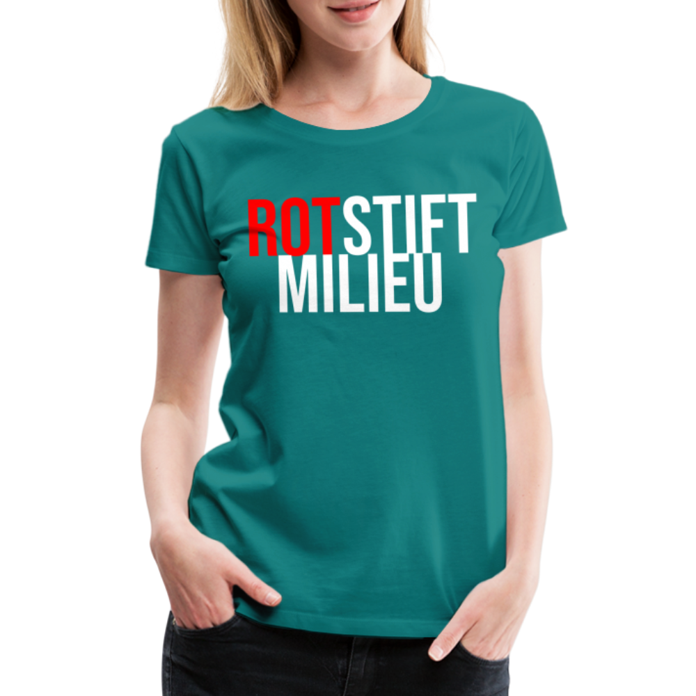 Rotstiftmilieu - Frauen Premium T-Shirt - Divablau