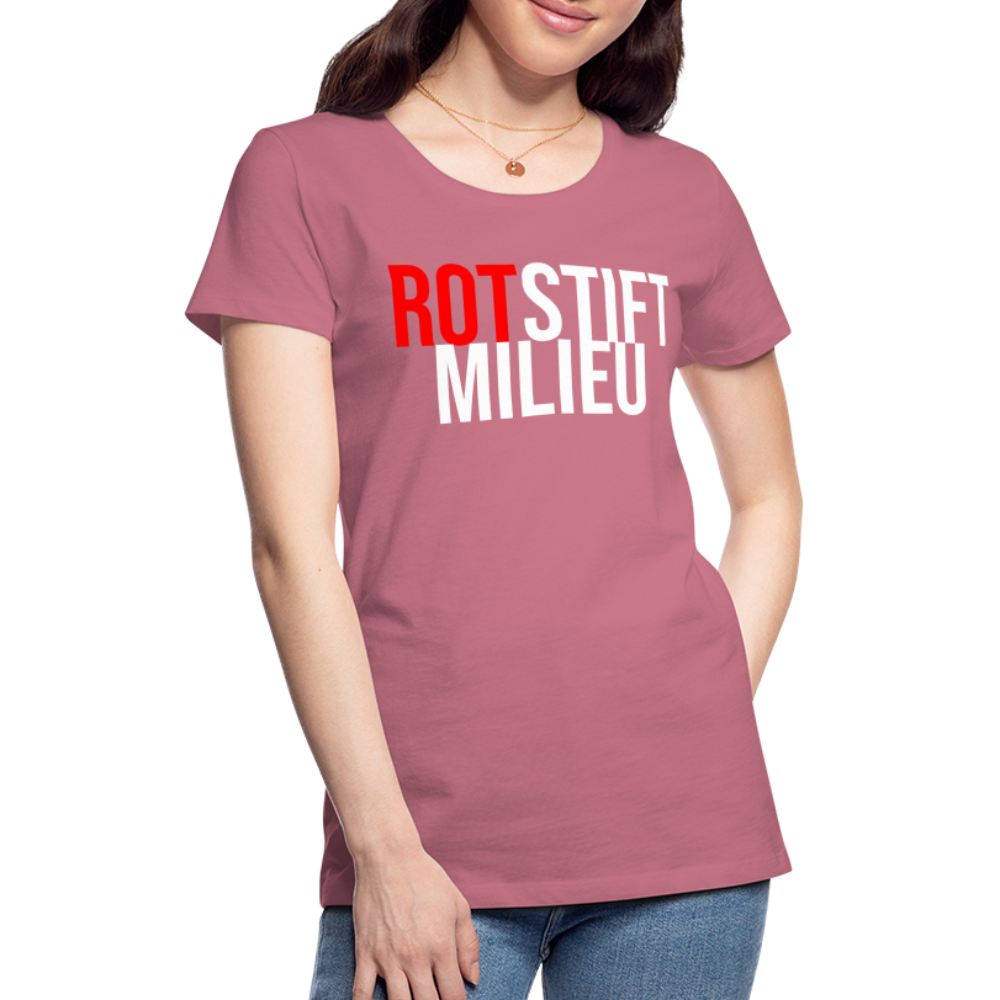Rotstiftmilieu - Frauen Premium T-Shirt - Malve