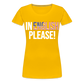 In English Please! - Frauen Premium T-Shirt - Sonnengelb
