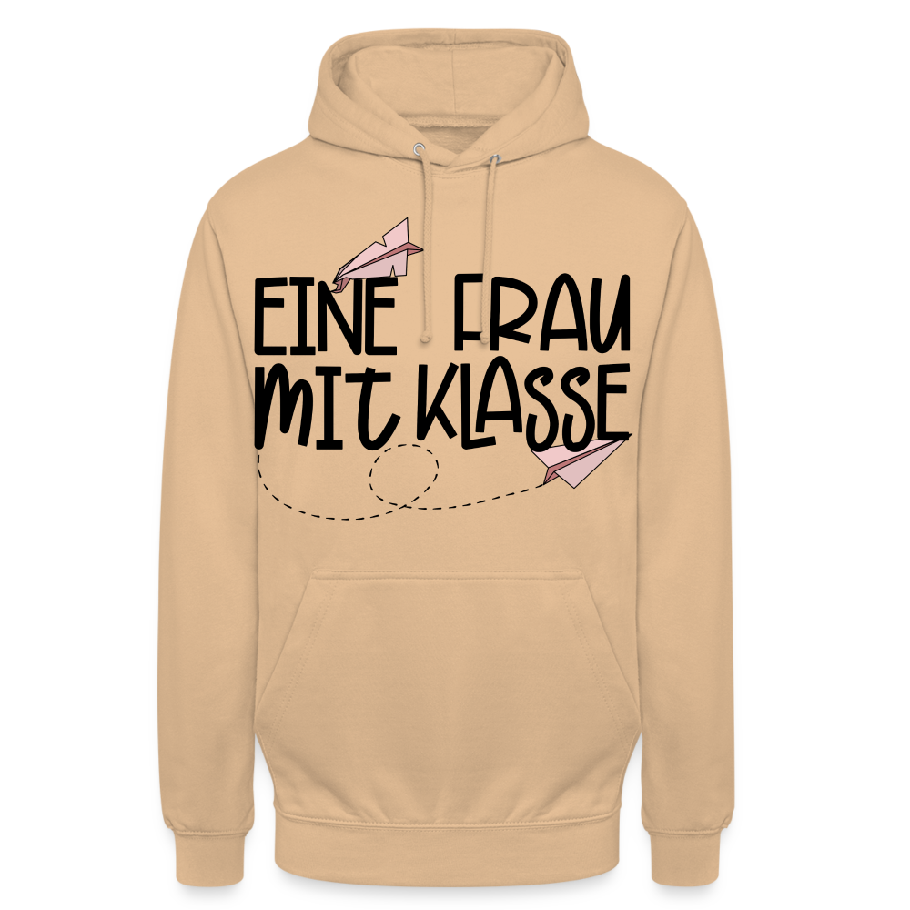 Eine Frau mit Klasse - Hoodie - Beige