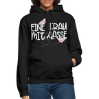 Eine Frau mit Klasse - Hoodie - Schwarz