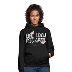 Eine Frau mit Klasse - Hoodie - Schwarz