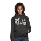Eine Frau mit Klasse - Hoodie - Anthrazit