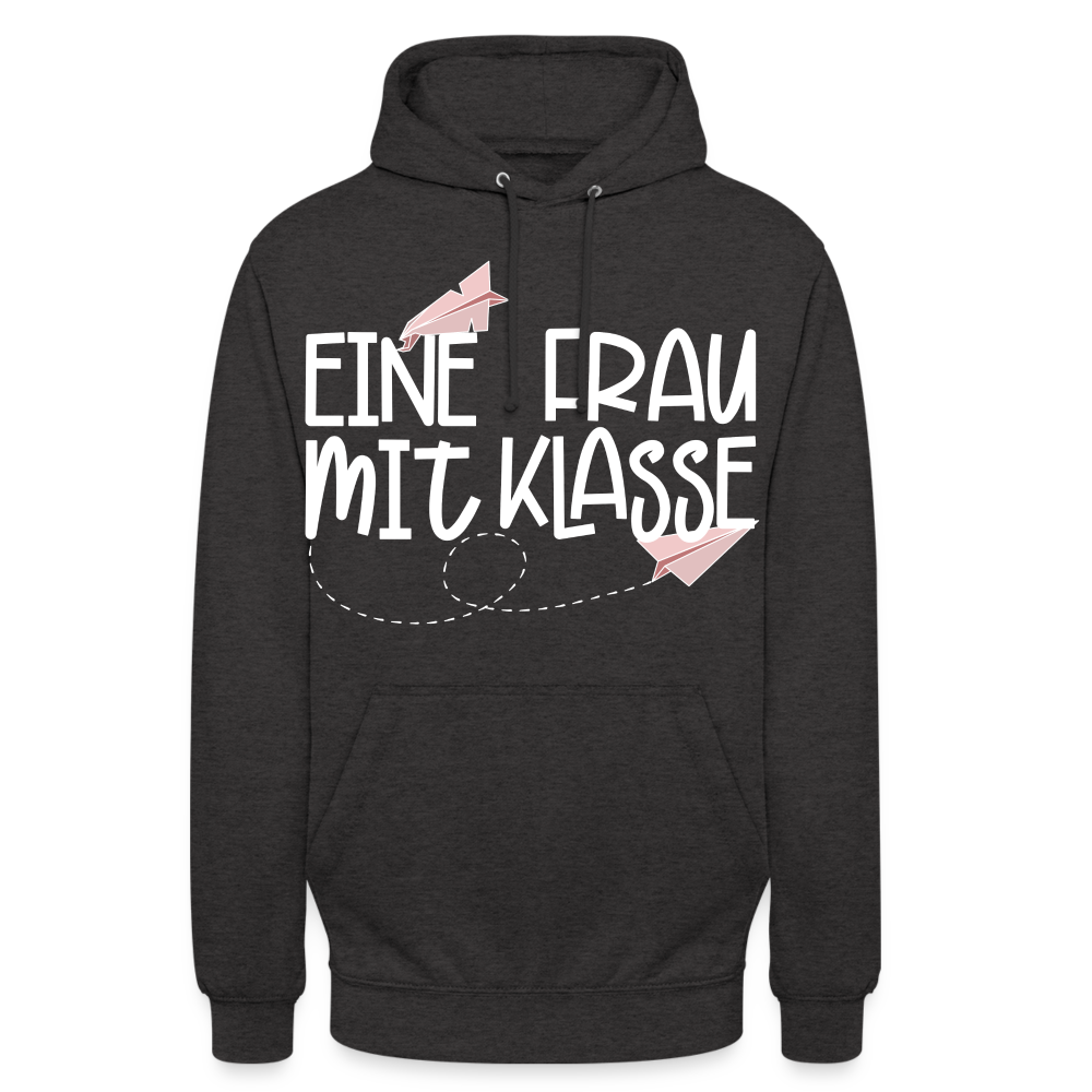 Eine Frau mit Klasse - Hoodie - Anthrazit