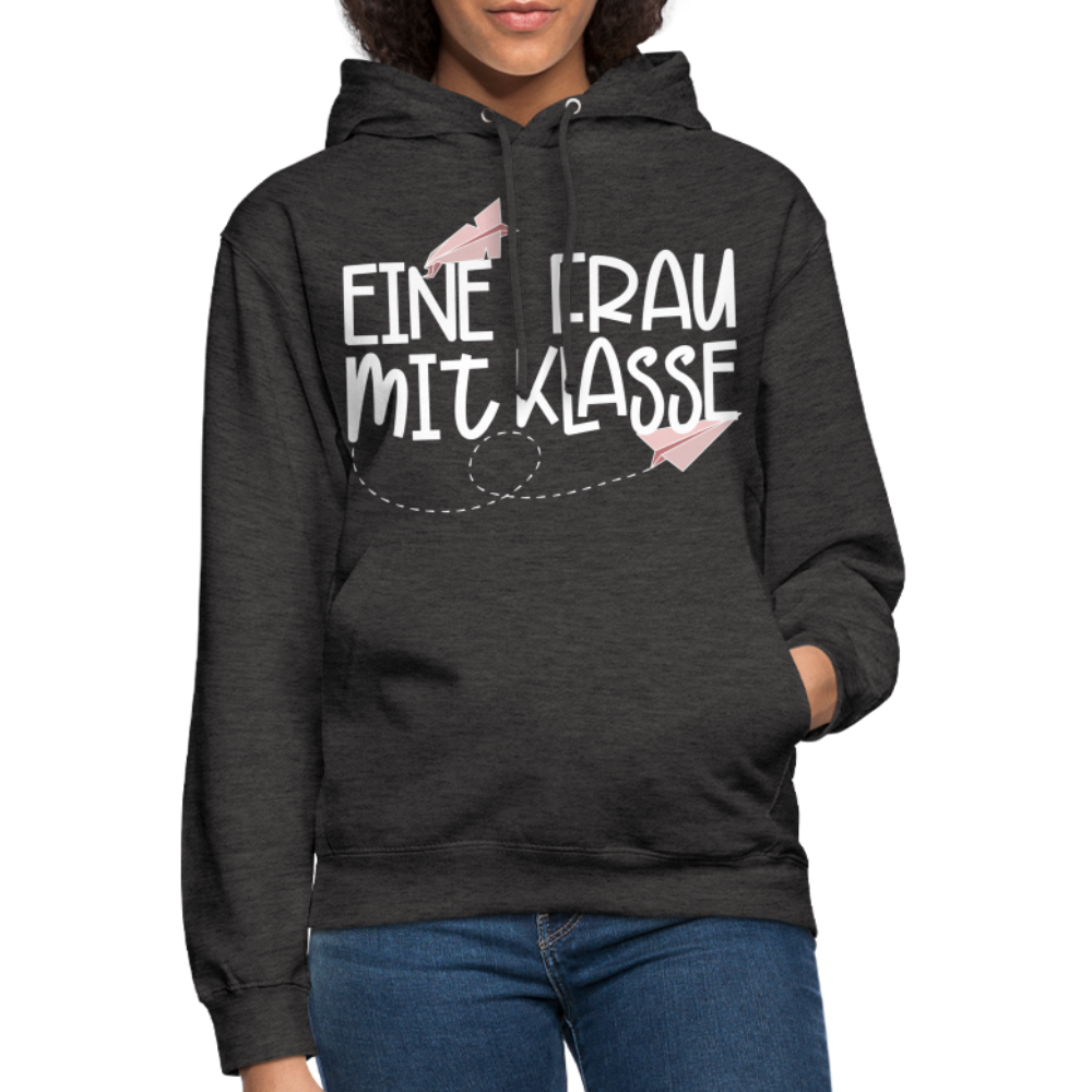 Eine Frau mit Klasse - Hoodie - Anthrazit