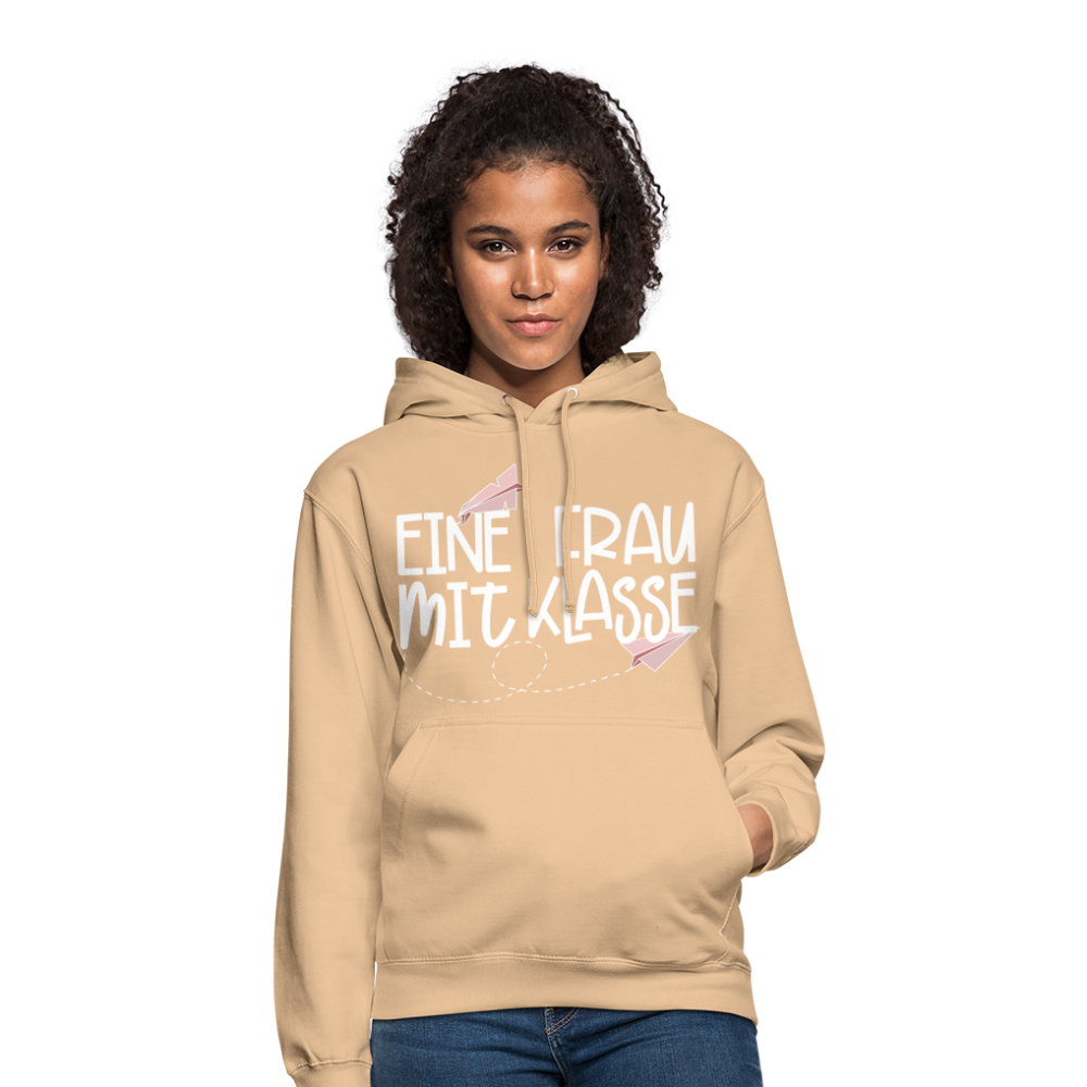 Eine Frau mit Klasse - Hoodie - Beige