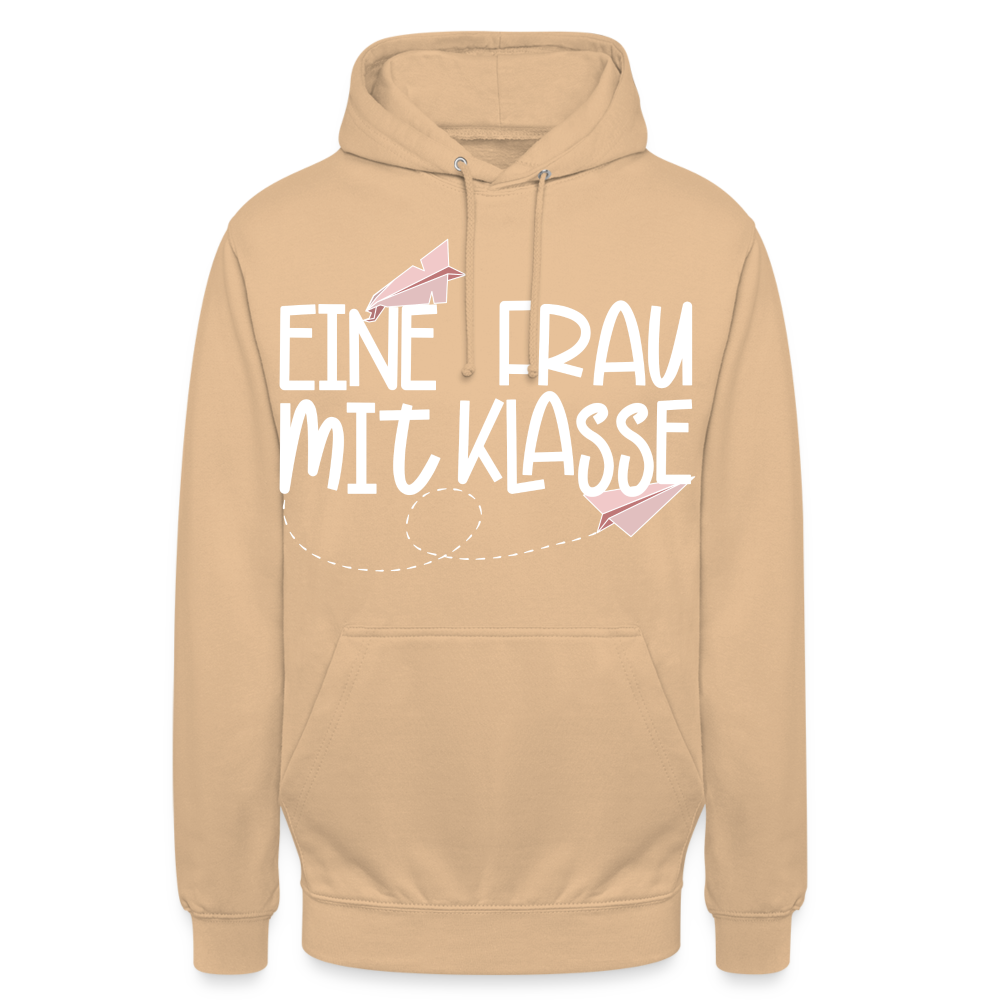 Eine Frau mit Klasse - Hoodie - Beige