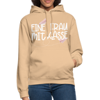 Eine Frau mit Klasse - Hoodie - Beige