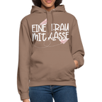 Eine Frau mit Klasse - Hoodie - Mokka