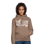 Eine Frau mit Klasse - Hoodie - Mokka