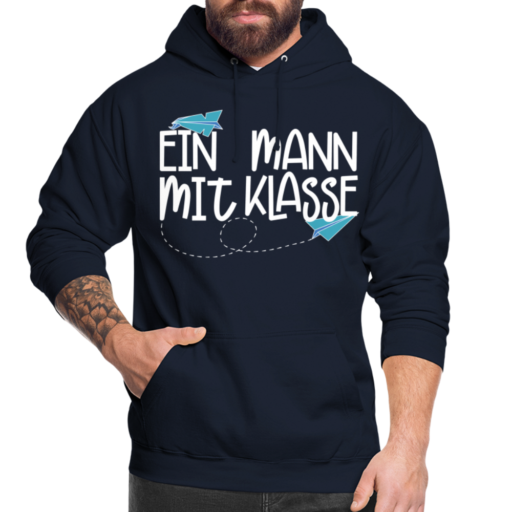 Ein Mann mit Klasse - Hoodie - Navy