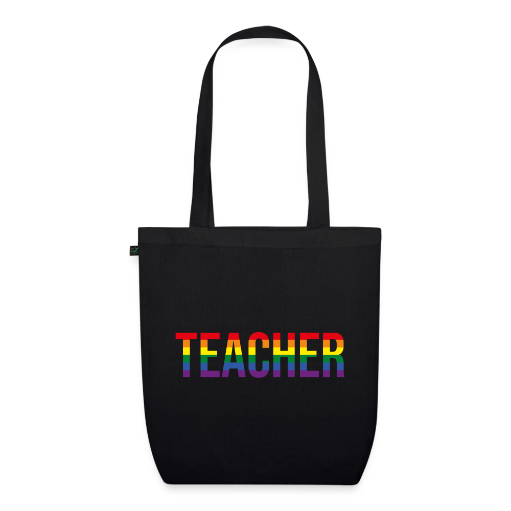 Teacher (LGBT+) - Bio-Stoffbeutel - Schwarz