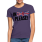 In english please - Frauen T-Shirt - Dunkellila
