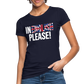 In english please! (weiß) - Frauen Bio-T-Shirt - Navy