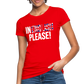 In english please! (weiß) - Frauen Bio-T-Shirt - Rot