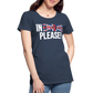 In english please! (weiß) - Frauen Premium T-Shirt - Navy