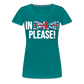 In english please! (weiß) - Frauen Premium T-Shirt - Divablau