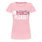 In english please! (weiß) - Frauen Premium T-Shirt - Hellrosa