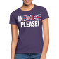 In english please! (weiß) - Frauen T-Shirt - Dunkellila