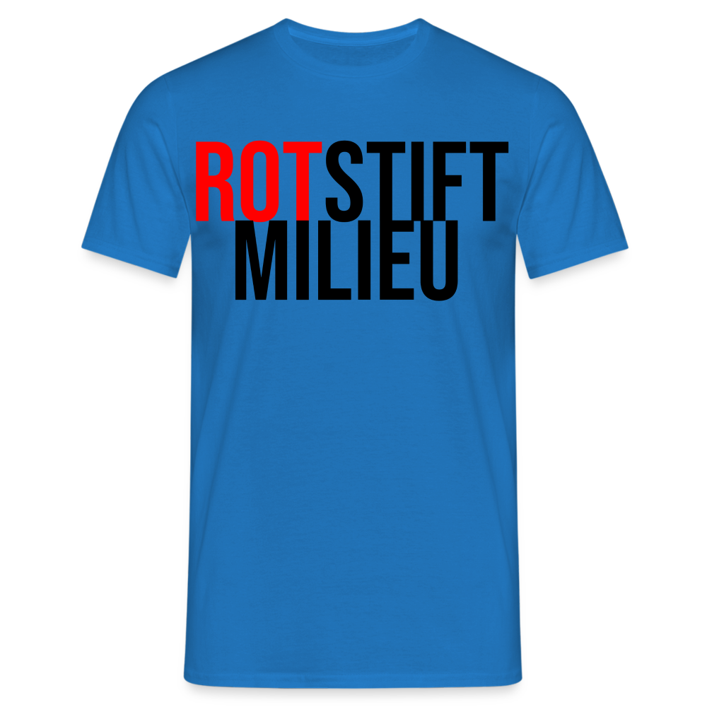 Rotstiftmilieu - Männer T-Shirt - Royalblau