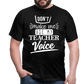 Teacher Voice - Männer T-Shirt - Schwarz