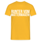 Runter vom Mattenwagen - Männer T-Shirt - Gelb