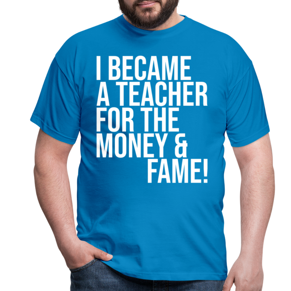 Money & Fame - Männer T-Shirt - Royalblau