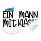 Ein Mann mit Klasse - Sticker - Transparent glänzend