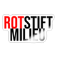 Rotstiftmilieu - Sticker - Weiß glänzend